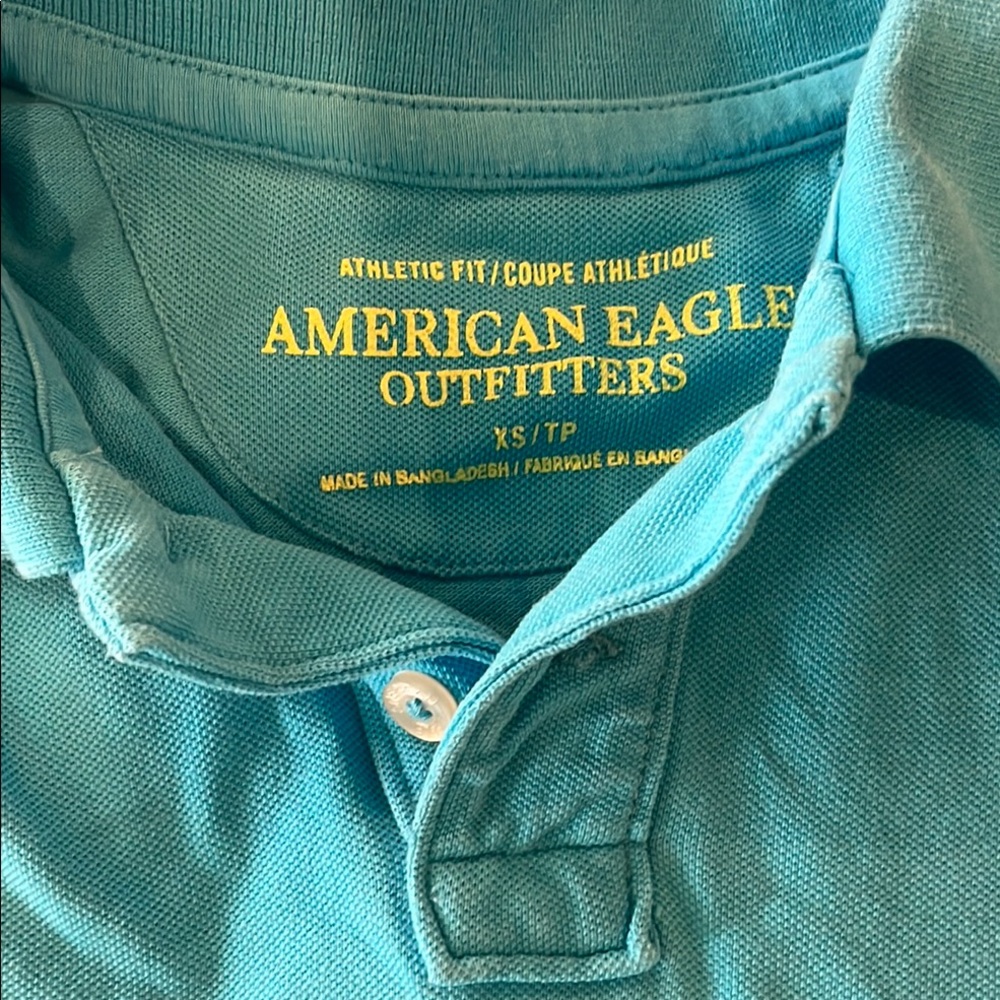 American Eagle Outfitters Blue Polo Shirt - Picture 2 of 4